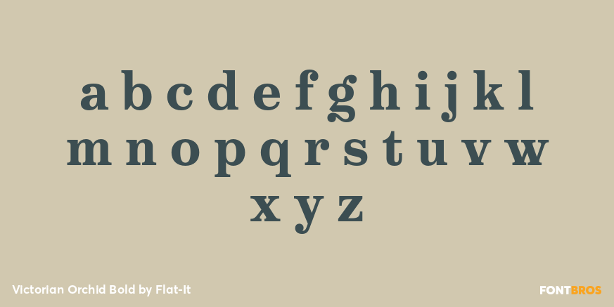 Victorian Orchid Bold Font Poster #3