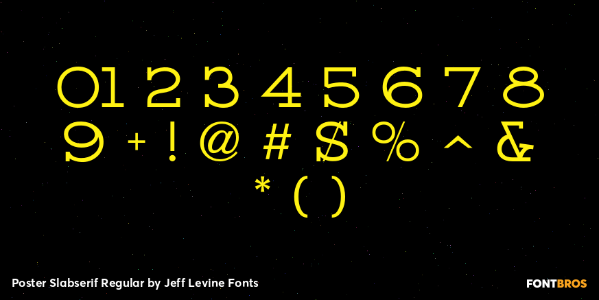 Poster Slabserif Regular Font Poster #4