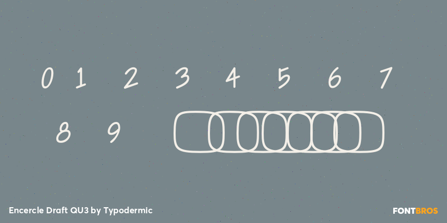Encercle Draft QU3 Font Poster #1