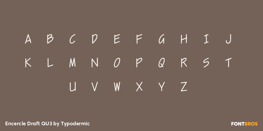 Encercle Draft QU3 Font Poster #1