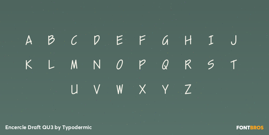 Encercle Draft QU3 Font Poster #1