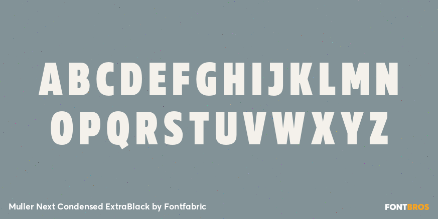 Muller Next Condensed ExtraBlack Font Poster #2