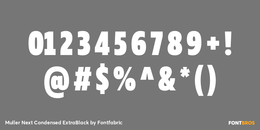 Muller Next Condensed ExtraBlack Font Poster #4
