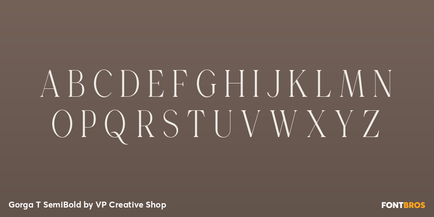 Gorga T SemiBold Font Poster #2