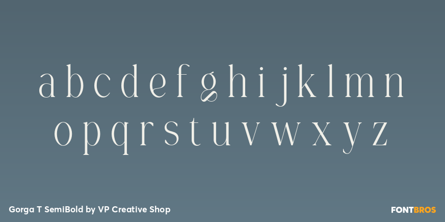 Gorga T SemiBold Font Poster #3