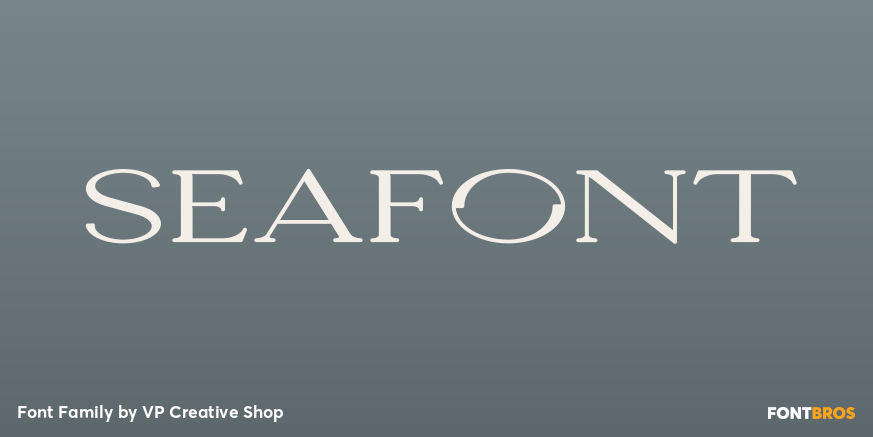 Seafont Font Poster
