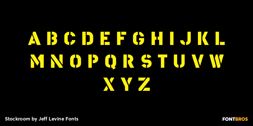 Stockroom Font Poster #2