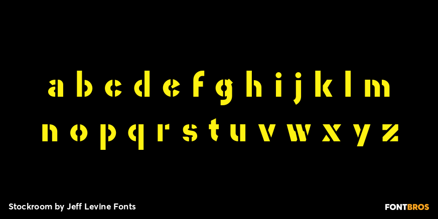 Stockroom Font Poster #3