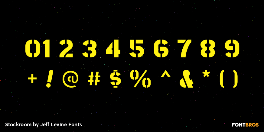 Stockroom Font Poster #4