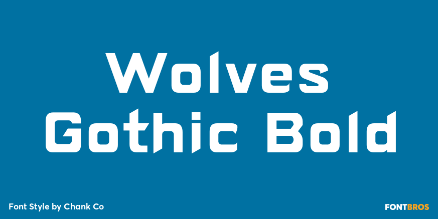 Wolves Gothic Bold Poster
