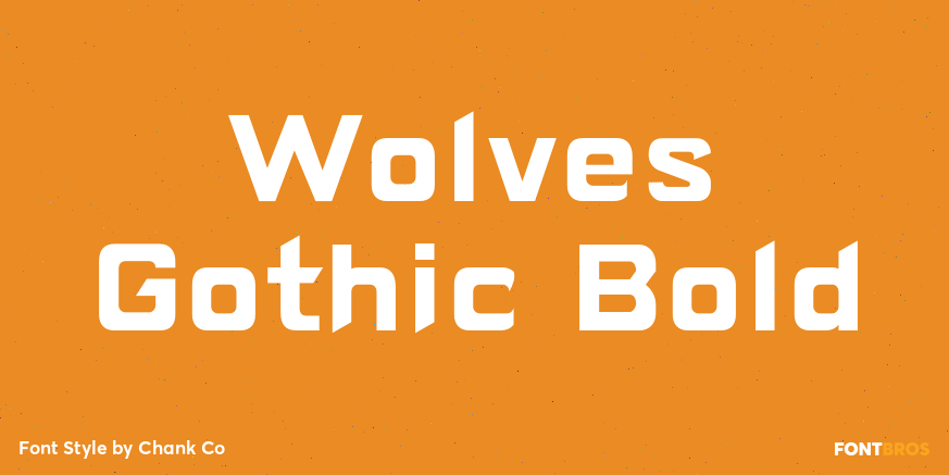 Wolves Gothic Bold Poster