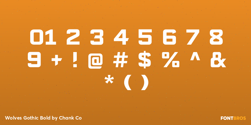 Wolves Gothic Bold Font Poster #4