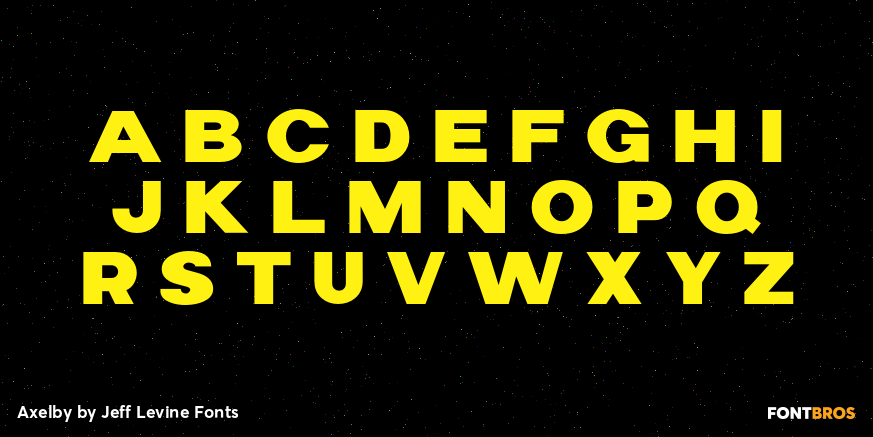 Axelby Font Poster #3