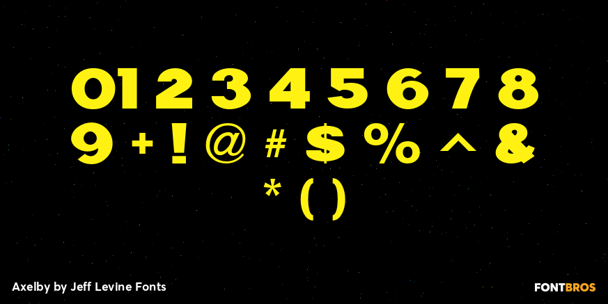 Axelby Font Poster #4
