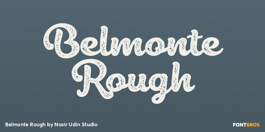 Belmonte Rough Font Poster