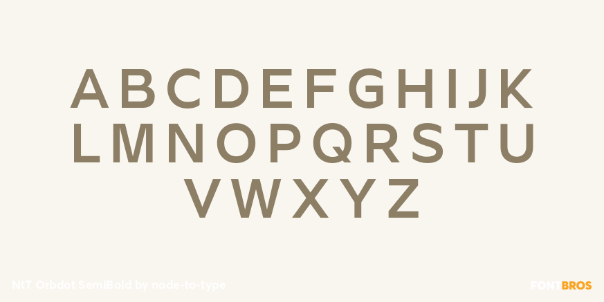 NtT Orbdot SemiBold Font Poster #2