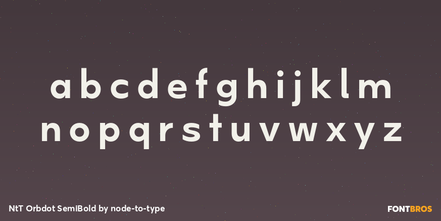 NtT Orbdot SemiBold Font Poster #3