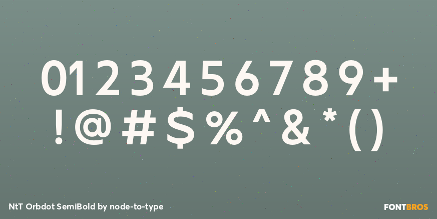 NtT Orbdot SemiBold Font Poster #4