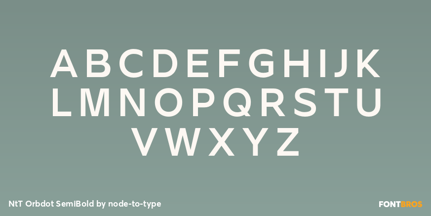 NtT Orbdot SemiBold Font Poster #1