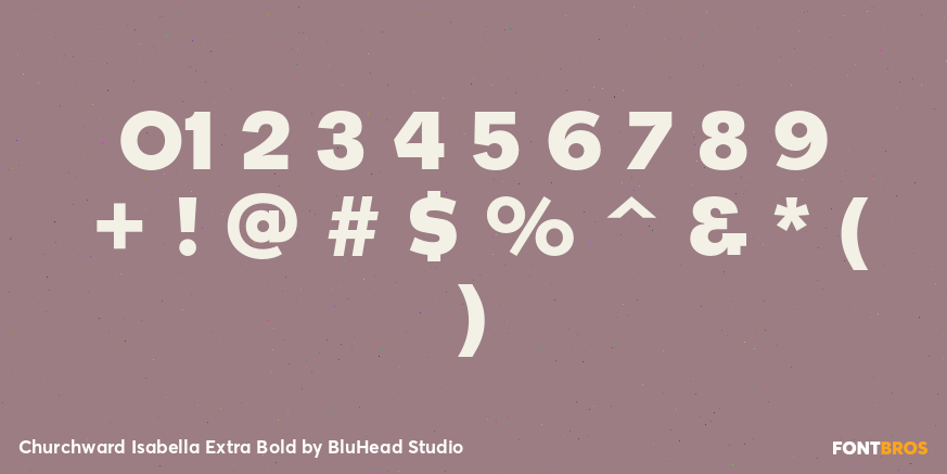 Churchward Isabella Extra Bold Font Poster #1