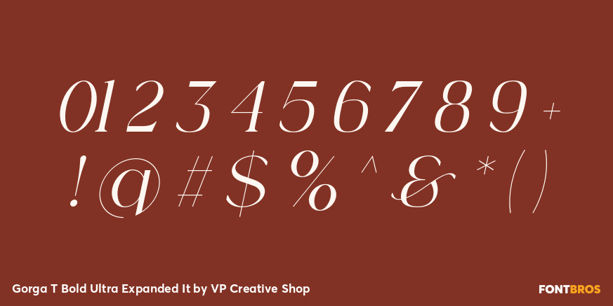 Gorga T Bold Ultra Expanded It Font Poster #4