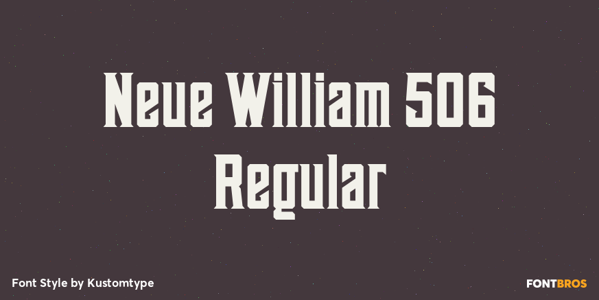 Neue William 506 Regular Poster