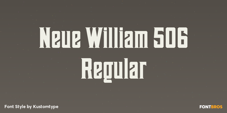 Neue William 506 Regular Poster