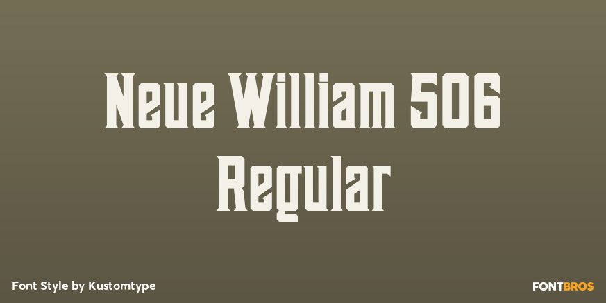 Neue William 506 Regular Poster
