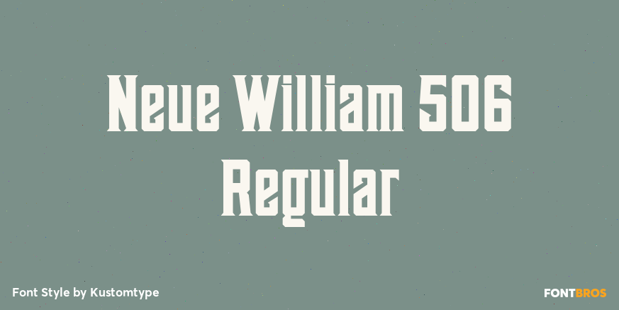 Neue William 506 Regular Poster