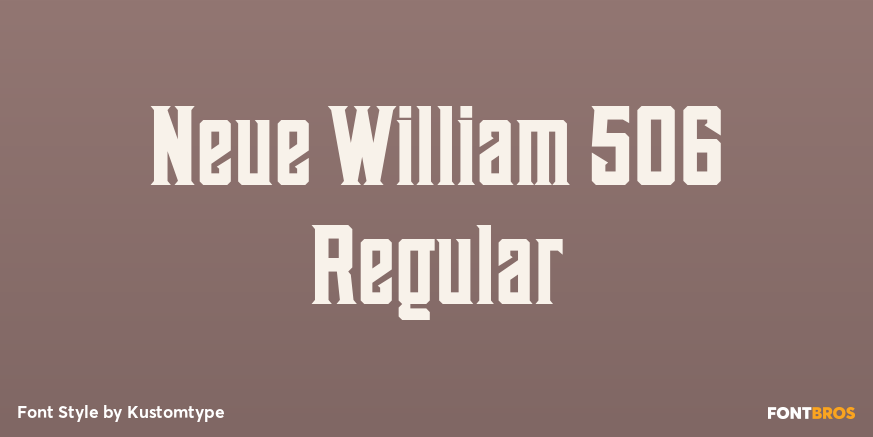 Neue William 506 Regular Poster