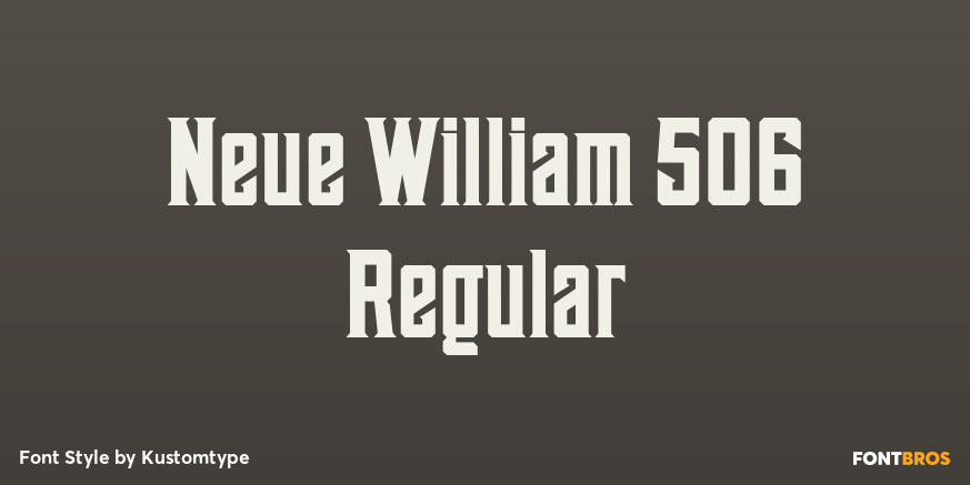 Neue William 506 Regular Poster
