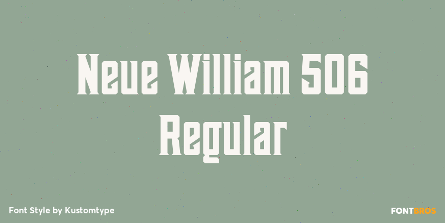 Neue William 506 Regular Poster