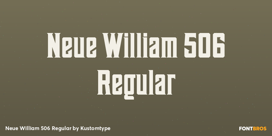 Neue William 506 Regular Poster