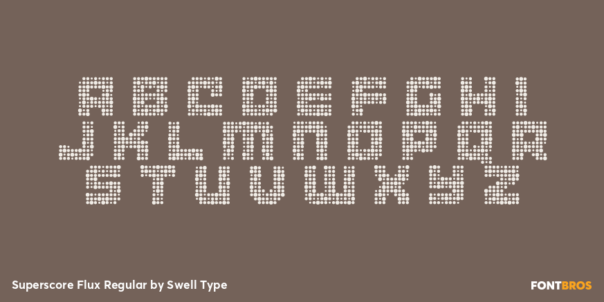 Superscore Flux Regular Font Poster #2