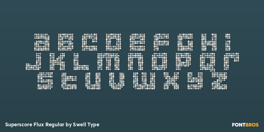 Superscore Flux Regular Font Poster #3