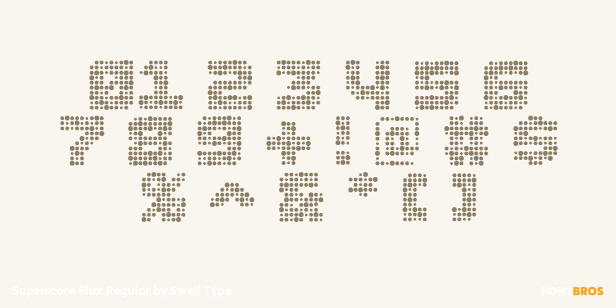 Superscore Flux Regular Font Poster #4