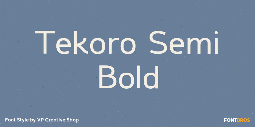 Tekoro Semi Bold Poster