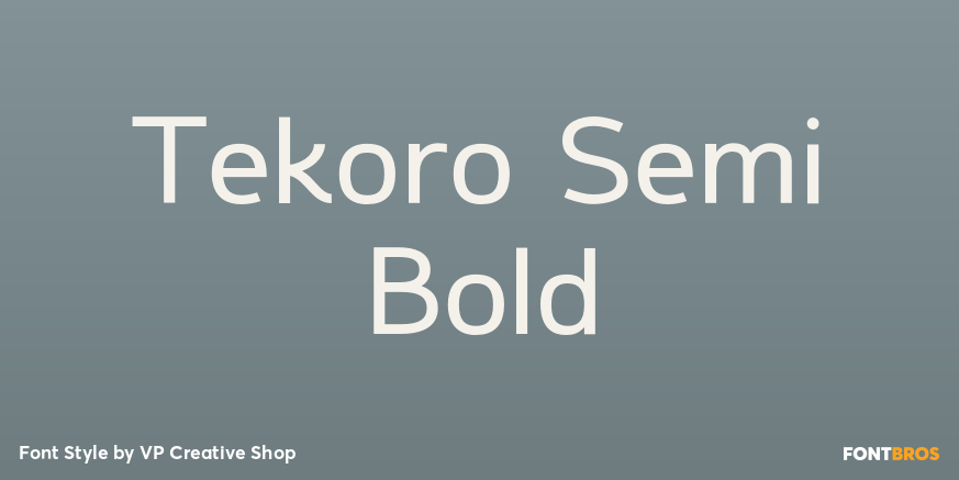 Tekoro Semi Bold Poster