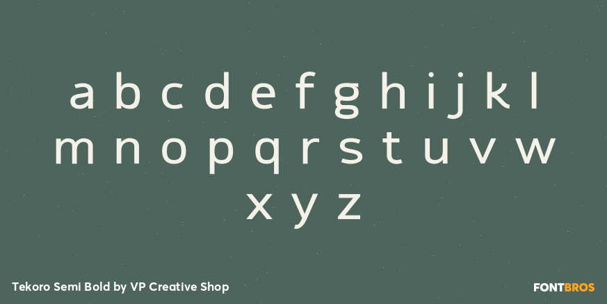 Tekoro Semi Bold Font Poster #3
