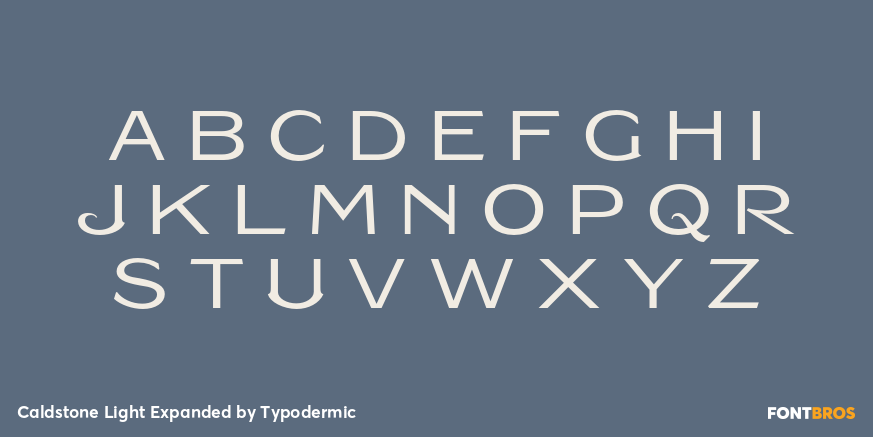 Caldstone Light Expanded Font Poster #1
