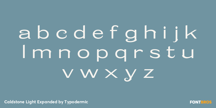 Caldstone Light Expanded Font Poster #1