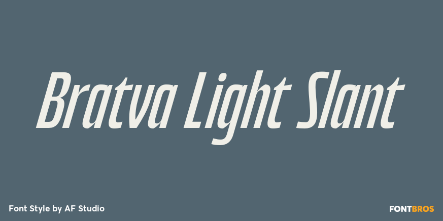 Bratva Light Slant Poster