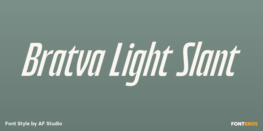 Bratva Light Slant Poster