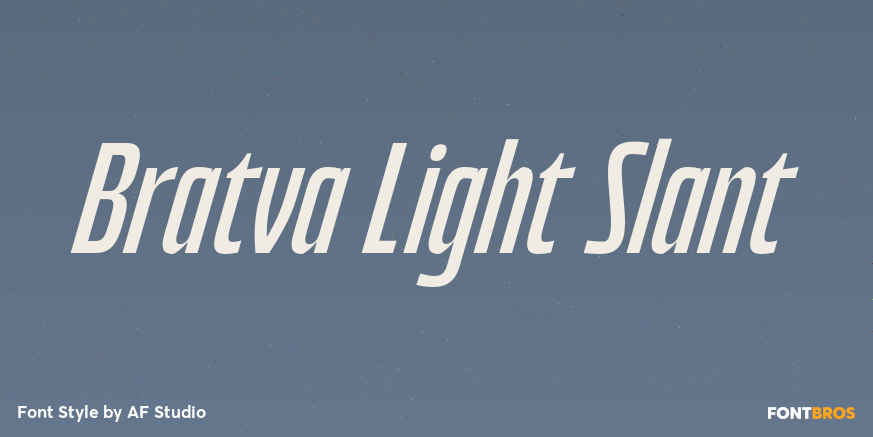 Bratva Light Slant Poster