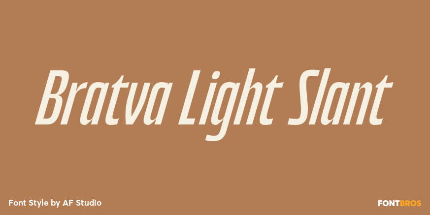 Bratva Light Slant Poster