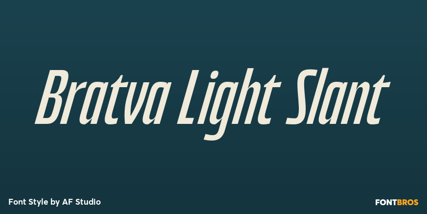 Bratva Light Slant Poster