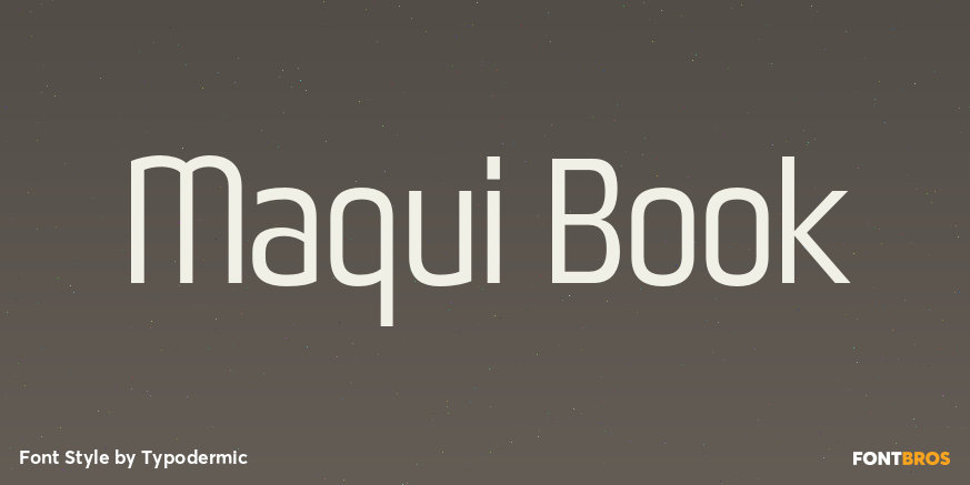 Maqui Book Font Poster #1