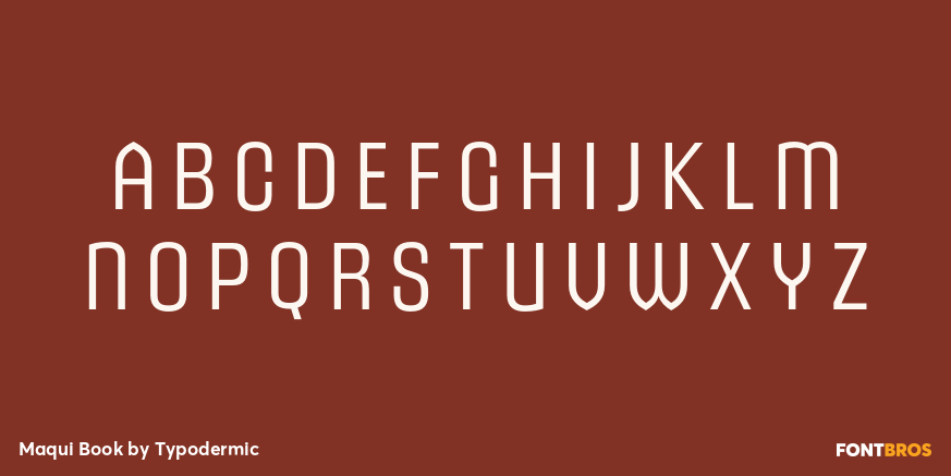 Maqui Book Font Poster #2