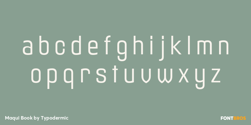 Maqui Book Font Poster #3