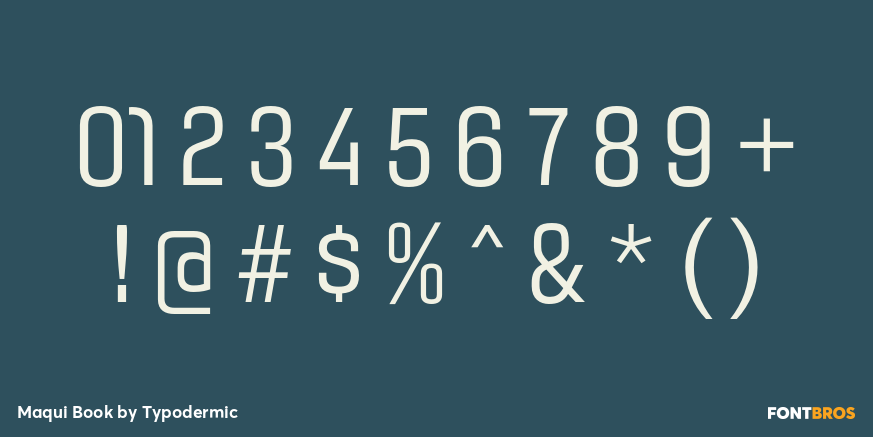 Maqui Book Font Poster #4